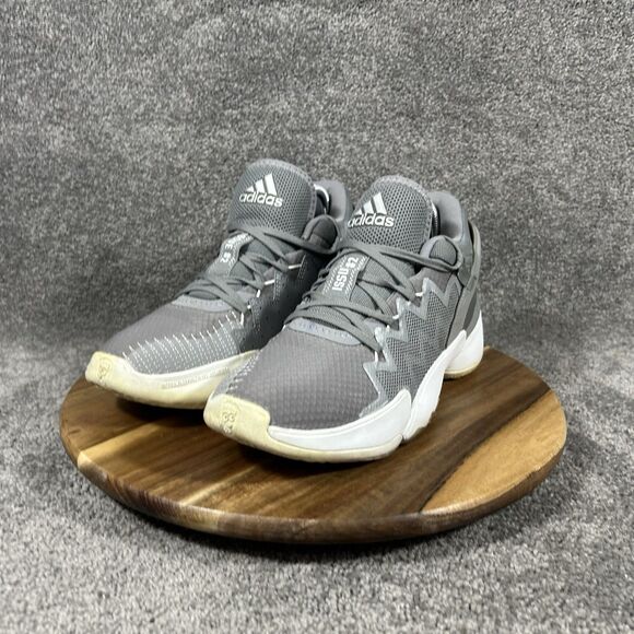 Adidas D.O.N. Issue 2 FW8515 Mens Sz 6.5 Steel Gray White Basketball Shoes Used main image 12